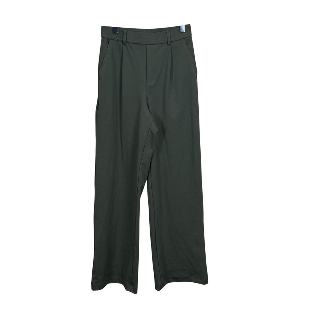 Halara‎ Flex DayStretch High Waist Straight Leg Work Pants Green